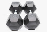 Rubber Hex Dumbbells