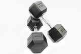 Rubber Hex Dumbbells