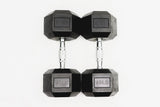 Rubber Hex Dumbbells