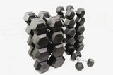 5LB-50LB Rubber Hex Dumbbell Set